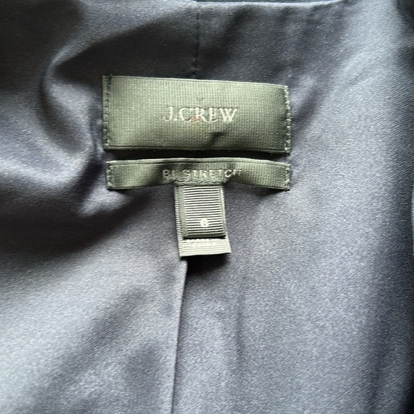 J Crew BI Sretch Blazer Italian Wool B3231 Tollegno 1900 Navy Blue Jacket Sz 6 - Picture 9 of 15